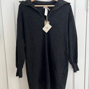 Black Knit Sweater Dress